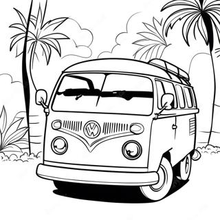 Classic Vw Van Coloring Page 30109-27085