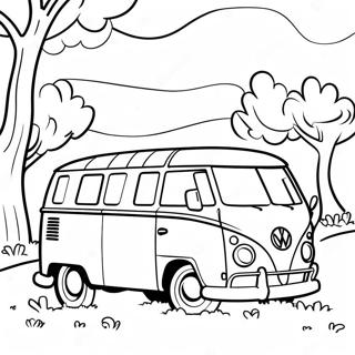 Classic Vw Van Coloring Page 30109-27087