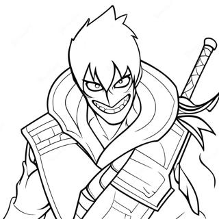 Ichigo In Shinigami Outfit Coloring Page 30119-27093