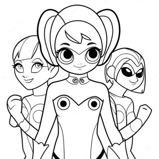 Miraculous Ladybug Superhero Coloring Page 30128-27098