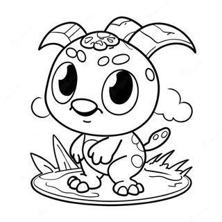 Kwami Tikki In Action Coloring Page 30129-27104