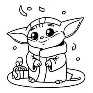 Baby Yoda Christmas Coloring Page 30138-27107