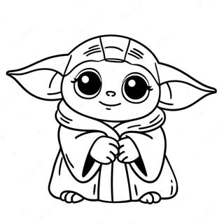 Baby Yoda Christmas Coloring Page 30138-27108