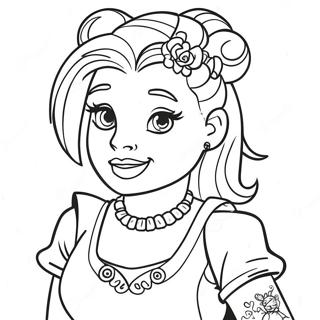 Punk Disney Princess Coloring Pages