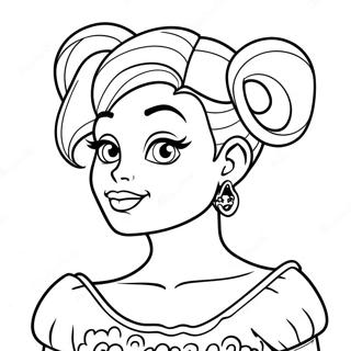 Punk Disney Princess Coloring Page 30148-27116