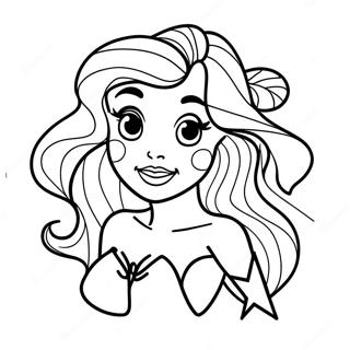 Rebellious Ariel With Tattoos Coloring Page 30149-27119