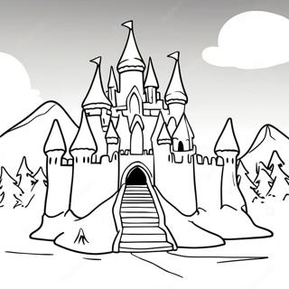 Sparkling Ice Castle Coloring Page 30159-27125