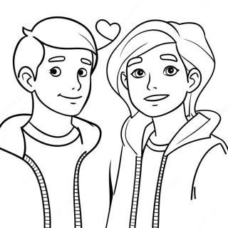 Heartstopper Characters Coloring Page 30179-27141