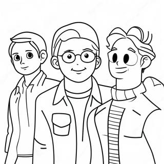 Heartstopper Characters Coloring Page 30179-27144