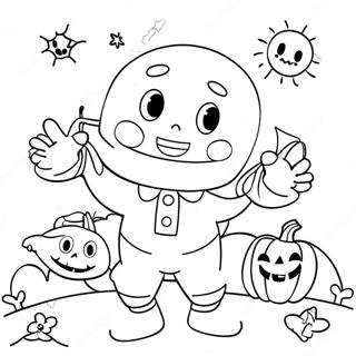 Cocomelon Halloween Coloring Page 30188-27146