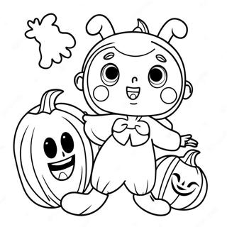 Cocomelon Halloween Coloring Page 30188-27147