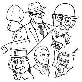 20th Century Fox Movie Characters Coloring Page 30199-27157