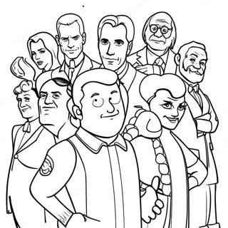 20th Century Fox Movie Characters Coloring Page 30199-27158