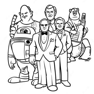 20th Century Fox Movie Characters Coloring Page 30199-27159