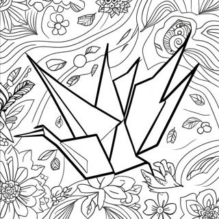 Origami Crane Coloring Page 30258-27203