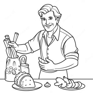 Flint Lockwood Inventing Colorful Food Coloring Page 30269-27216