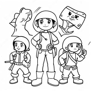 Adventurous Tle Characters Coloring Page 30279-27221