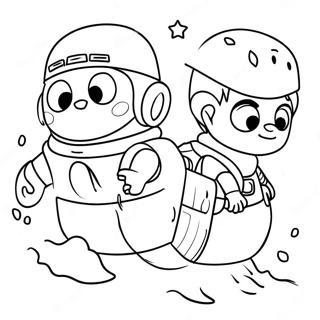 Adventurous Tle Characters Coloring Page 30279-27223