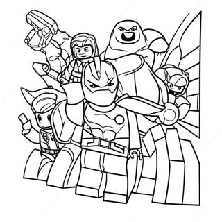 Lego Avengers Coloring Page 3028-2475