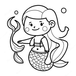 Boy Mermaid Coloring Pages