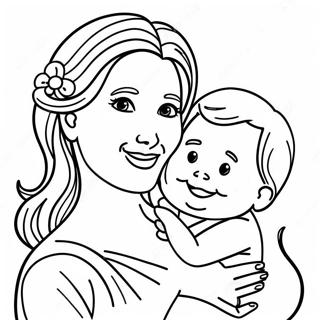 Happy Expecting Mother Coloring Page 30319-27249