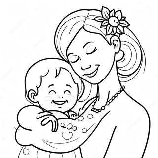 Happy Expecting Mother Coloring Page 30319-27251