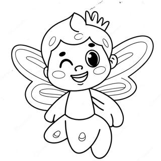 Cute Tooth Fairy Coloring Page 30339-27265