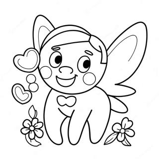 Cute Tooth Fairy Coloring Page 30339-27267