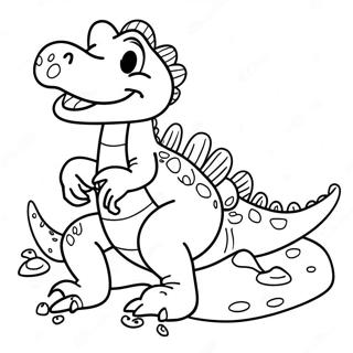 Playful Montgomery Gator Coloring Page 30359-27283