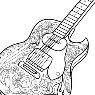 Guitar Coloring Pages