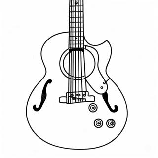 Guitar Coloring Page 3038-2483