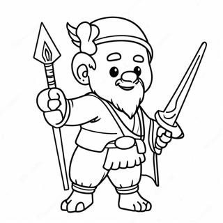 Banban Character Adventure Coloring Page 30399-27313