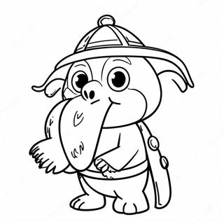 Banban Character Adventure Coloring Page 30399-27316