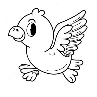 Woodstock Bird Flying Coloring Page 30409-27323