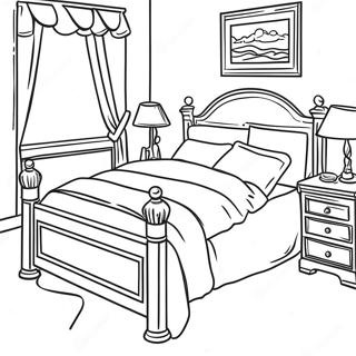 Bed Coloring Page 30418-27326