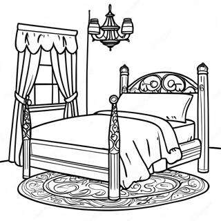 Bed Coloring Page 30418-27328