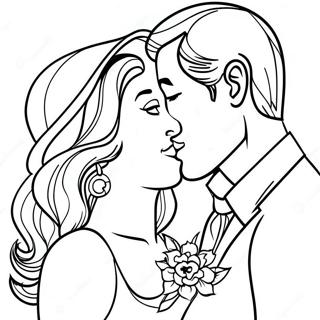 Romantic Couple Coloring Page 30429-27339