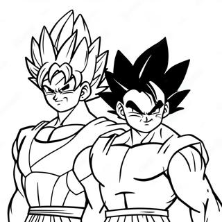 Goku And Vegeta Coloring Page 30438-27342