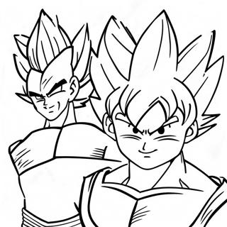 Goku And Vegeta Coloring Page 30438-27343