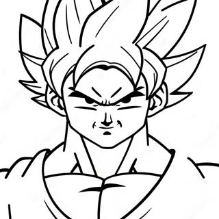 Super Saiyan Goku In Action Coloring Page 30439-27345