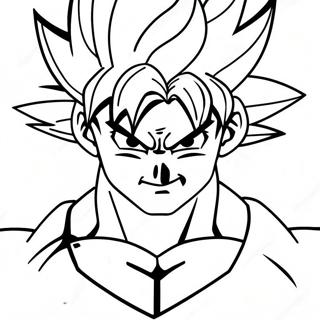 Super Saiyan Goku In Action Coloring Page 30439-27346