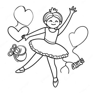 I Love Dance Coloring Page 30468-27368