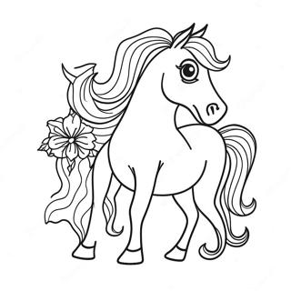 Beautiful Horse For Adults Coloring Pages