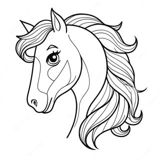 Beautiful Horse Coloring Page 30478-27374