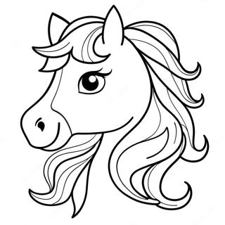 Beautiful Horse Coloring Page 30478-27375