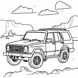 Suv Coloring Page 30488-27384