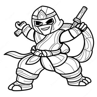 Fierce Ninjago Serpentine Warrior Coloring Page 30499-27394