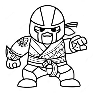 Fierce Ninjago Serpentine Warrior Coloring Page 30499-27395