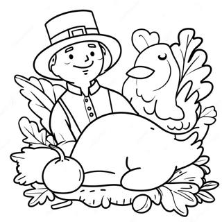 First Thanksgiving Coloring Page 30528-27416