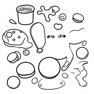 Colorful Play Doh Creations Coloring Page 30549-27436